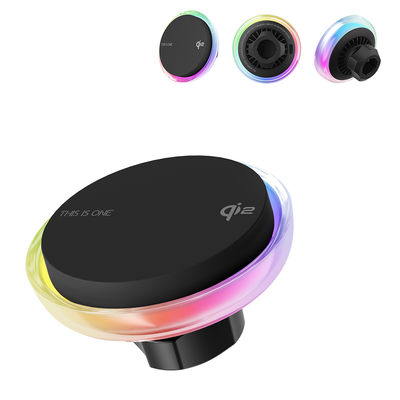 購入 QI2 タッチでライトの色を切り替えるワイヤレス充電ステーション カスタマイズ可能なユニークなフロストレンズ充電 online manufacture