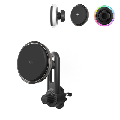 購入 Crystal Texture Magnetic Car Phone Holder With Frosted Lens And Cooling Fan For Dreamy And Personalized Aesthetics online manufacture