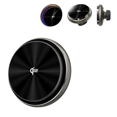 購入 Starry Sky Lighting Effect And Fast Heat Dissipation In 15w Wireless Charger With Cooling Fan online manufacture