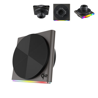 購入 iPhone 車載充電器 超強力磁気吸着 360度回転 ワイヤレス 9色RGBライト 急速充電 online manufacture