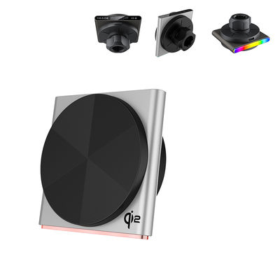 購入 15w 自動車用無線充電器 超薄デザイン 9色 RGB 光効果 磁気吸着 片手操作 急速充電 online manufacture