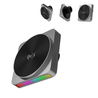 ブラックテクノロジー iPhone 無線充電器 9色アンビエントライトプロジェクションと 15Wの高速充電