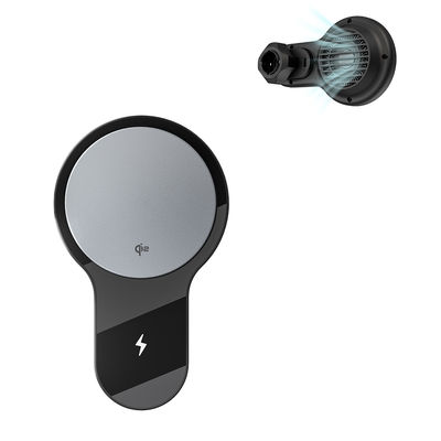 超薄風扇冷却 15w 無線充電器 車用電話ホルダー Qi2 急速充電 LED照明 強力な磁気吸入