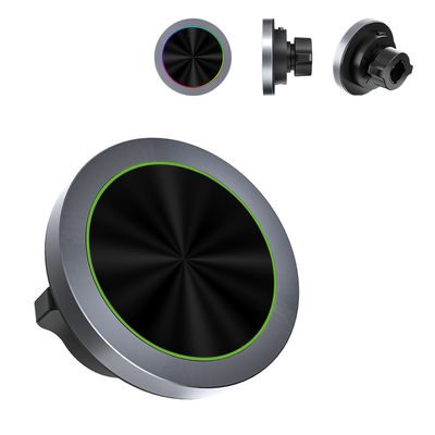 アルミ合金 質感 RGB 光効果 調整可能 マグセーフ 無線充電器 車用電話ホルダー 急速充電 一手操作