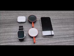 QI2 iPhone 超小型 磁気金属2対1 無線充電器 隠された電話ホルダー 急速充電 熱